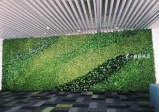 办公室仿真绿植墙，企业公司室内墙体绿化景观