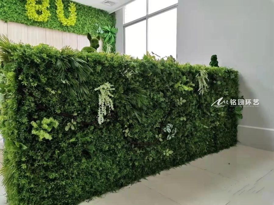 企业绿植背景墙