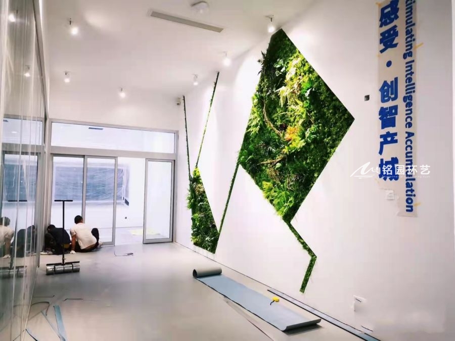 企业绿植形象墙