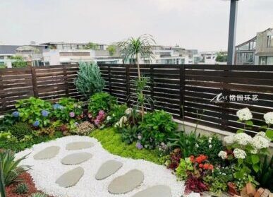 家庭露台花园设计，成都鹭岛国际社区露台绿植景观