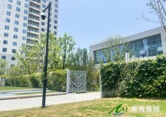 园区垂直绿化，中交西南研发中心围挡植物墙景观